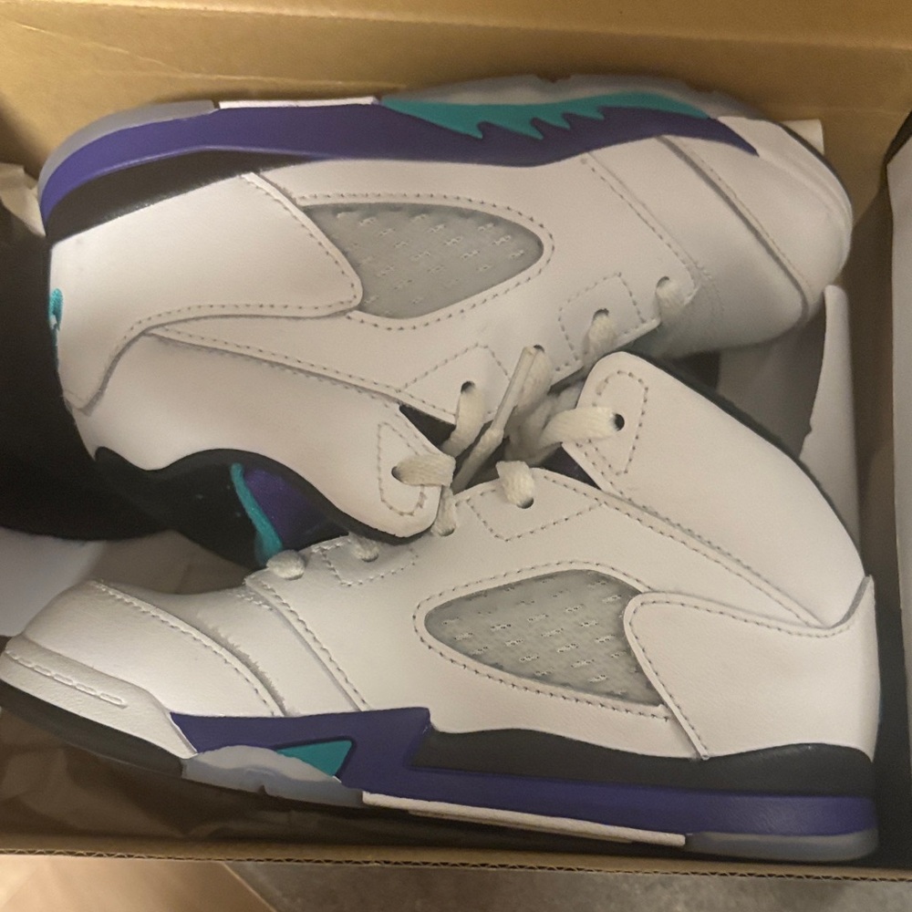 Jordan Kids Sneakers White and Purple